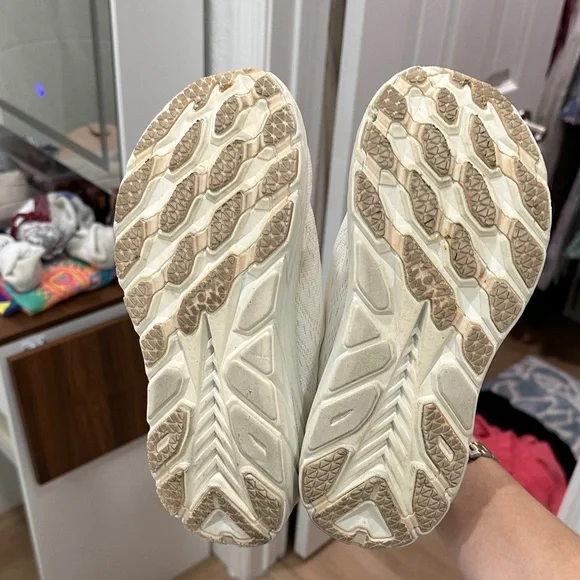 Hoka All-White Athletic Sneakers - Picture 3 of 4